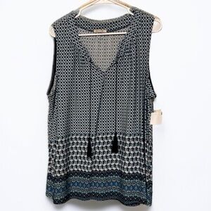 Beacon sleeveless top. Blue/green. Size 2x